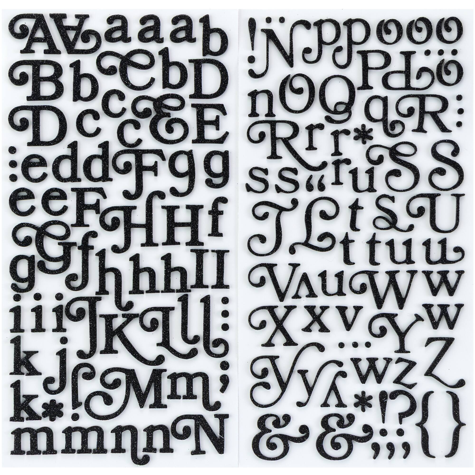 American Crafts™ Thickers™ Soho Garden Glitter Foam Letter Stickers